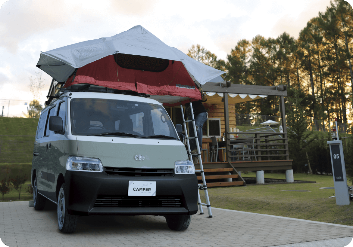 キャンパーアルトピアーノの車体 正面