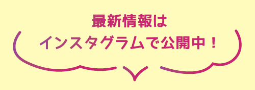 最新情報はインスタで！