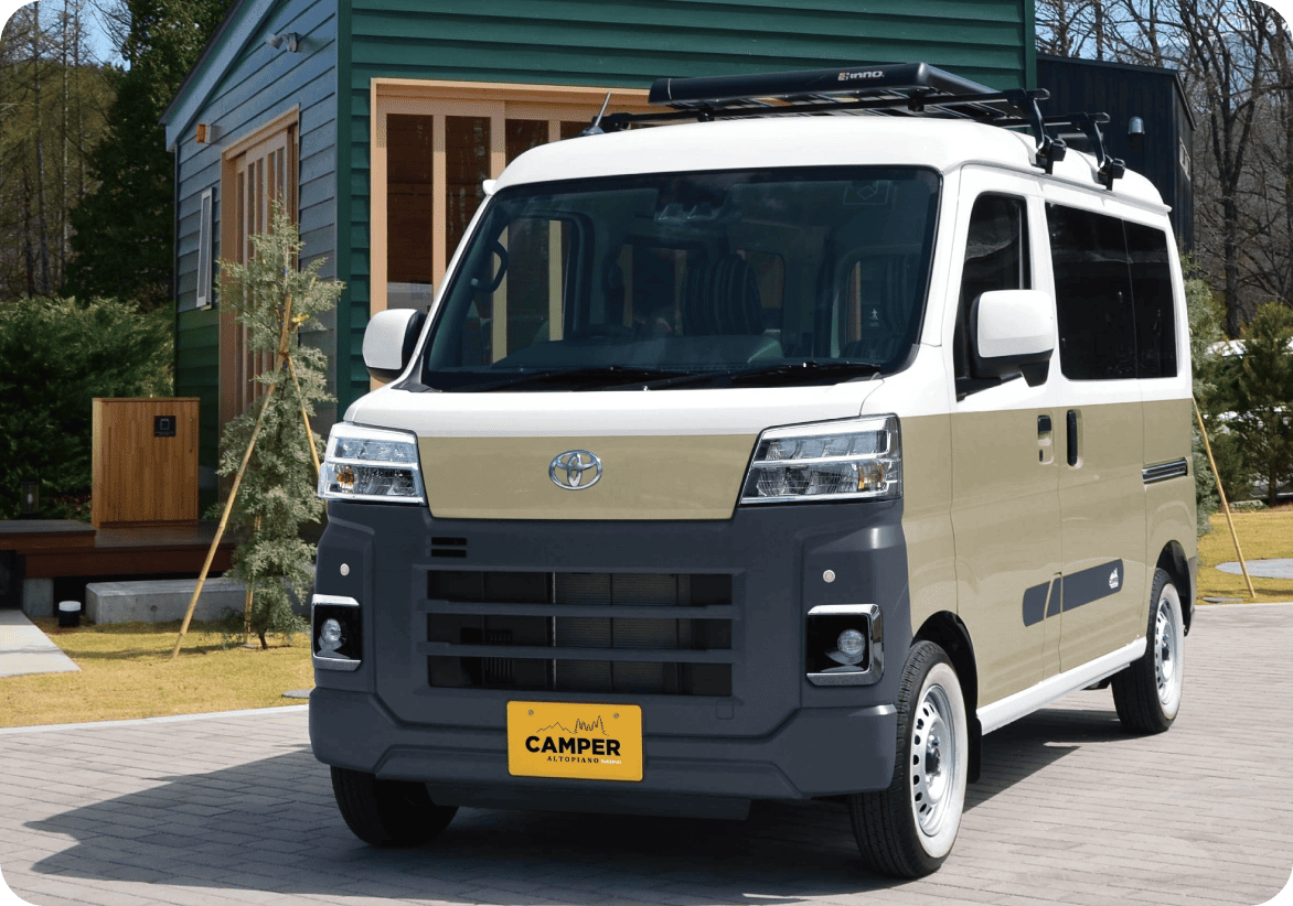 キャンパーアルトピアーノ ミニの車体