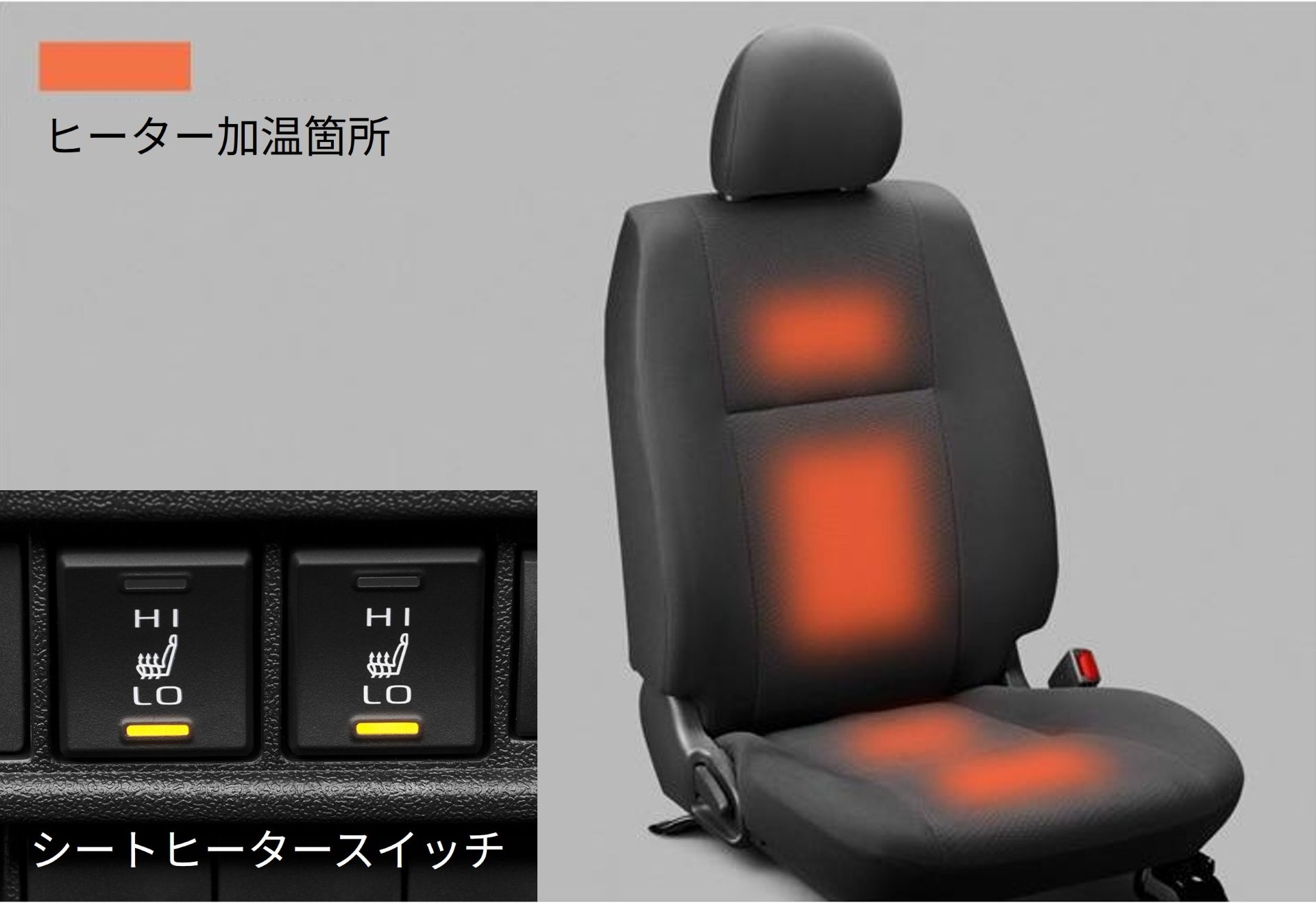 ハイエース_ シートヒーター