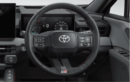 専用ディンプル付本革巻きステアリングホイール